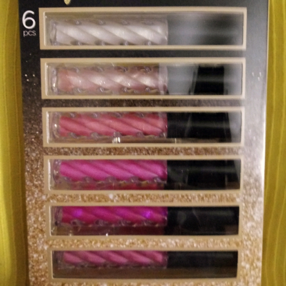 New LA Colors shimmer lip gloss pack